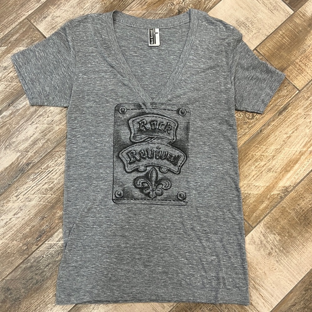 Men’s/Unisex Rock Revival VNeck Tee